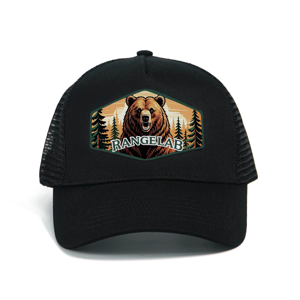 RANGELAB Adventure Trucker Hat – Bear, Lion & Cobra Series | Outdoor Mesh Cap for Men & Women