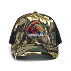 RANGELAB Camo Trucker Hat for Men & Women – Adjustable Mesh Snapback Cap with Lion, Tiger, or Bear Patch – Outdoor Adventure Hunting & Hiking Baseball Hat