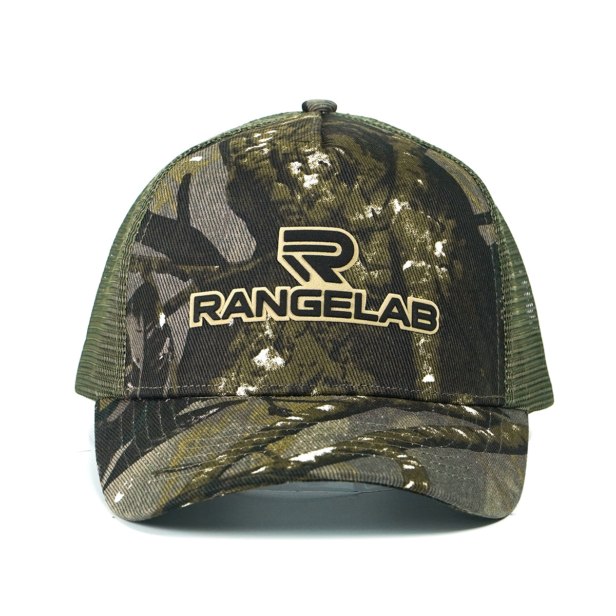 RANGELAB Camo Trucker Hat – Outdoor Adventure Mesh Cap for Men & Women | Adjustable Snapback Hunting Hat