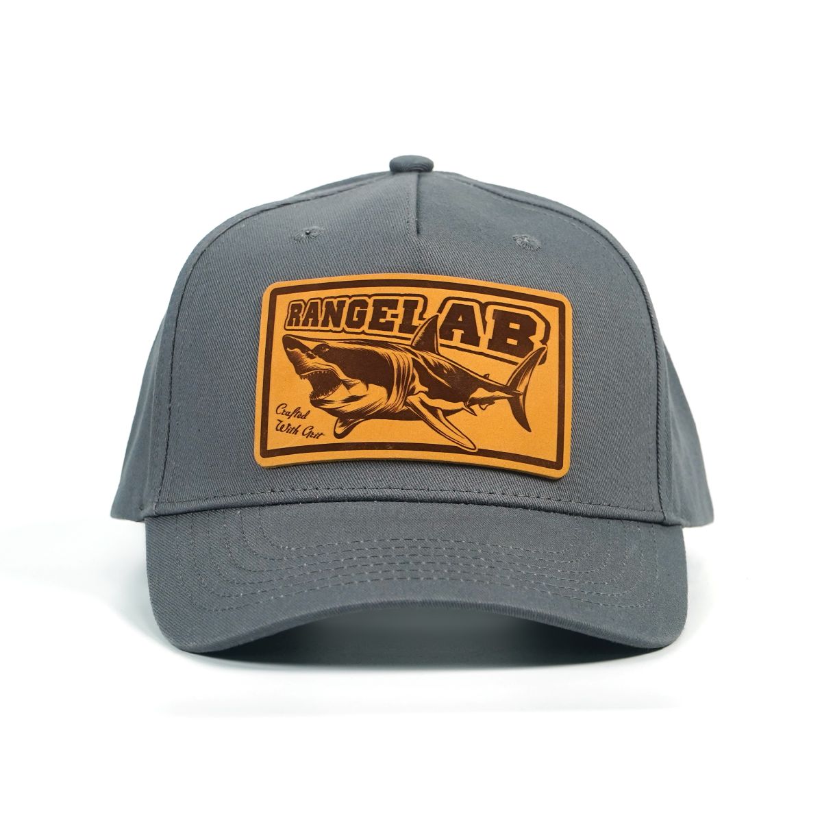 RANGELAB Leather Patch Hat – Premium Snapback Cap for Men & Women | Outdoor Adventure Style, Sea Turtle & Wildlife Collection, Adjustable Fit, Durable Cotton Twill