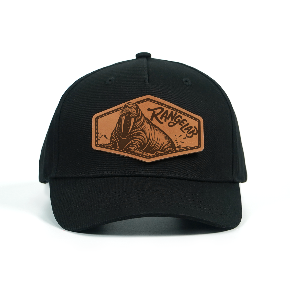 RANGELAB Premium Leather Patch Hat – Adjustable Snapback Trucker Cap (Wildlife Collection)