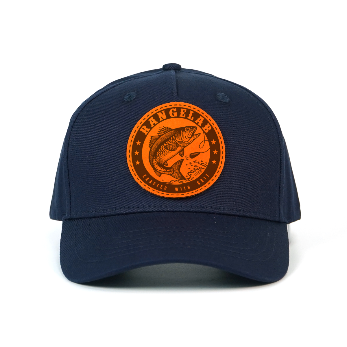 RANGELAB Leather Patch Trucker Hat – Crafted with Grit | Adjustable Snapback Cap for Men & Women | Outdoor Adventure Baseball Hat (Bear / Wolf / Gorilla / Fish / Walrus)