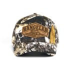 RANGELAB Camo Snapback Cap with Leather Patch – Adjustable Outdoor Tactical Hat for Hunting & Hiking
