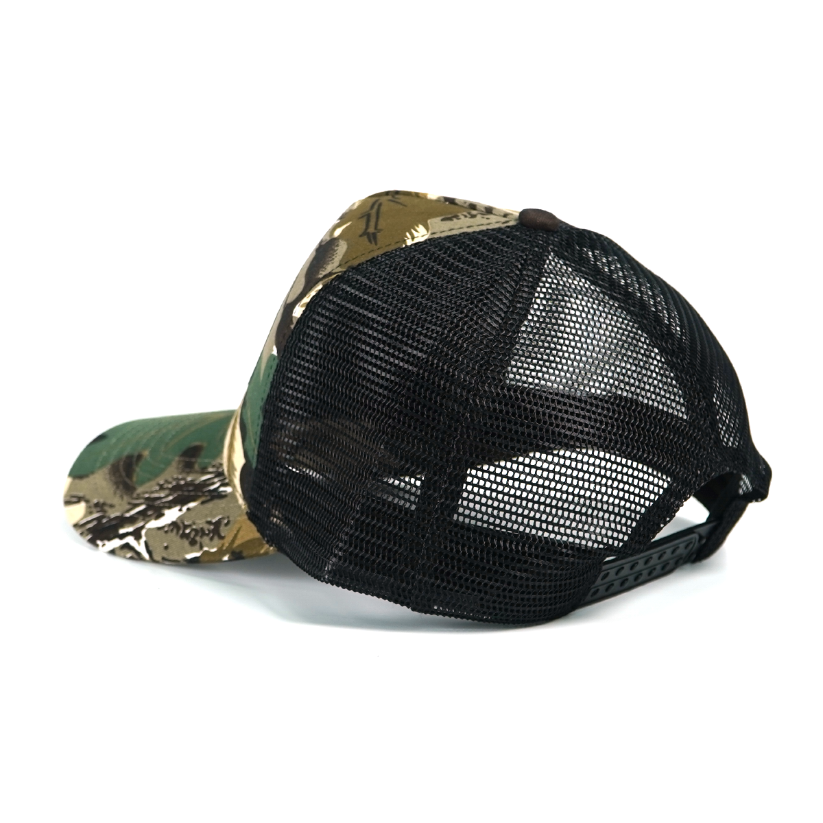 RANGELAB Camo Trucker Hat for Men & Women – Adjustable Mesh Snapback Cap with Lion, Tiger, or Bear Patch – Outdoor Adventure Hunting & Hiking Baseball Hat