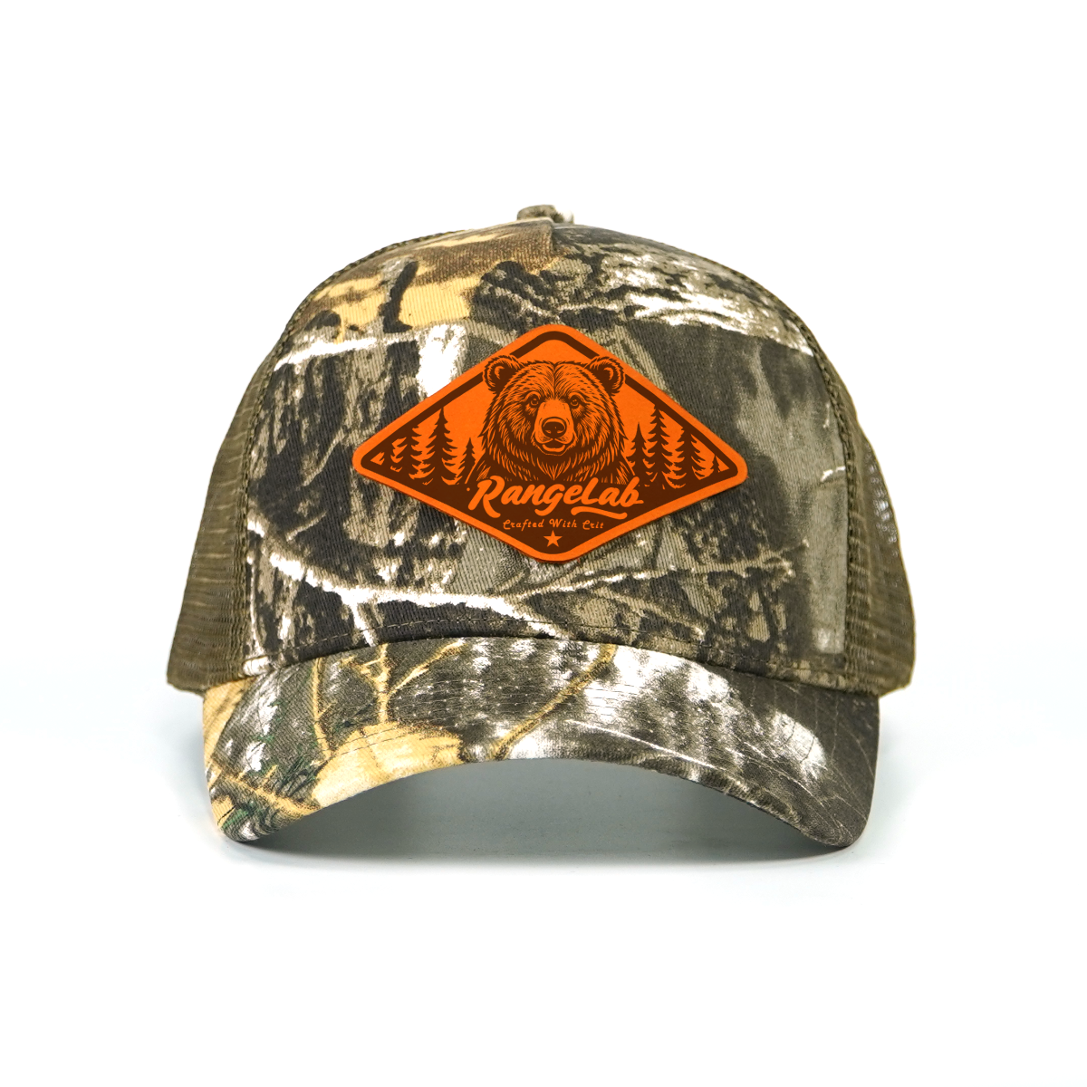 RANGELAB Camo Trucker Hat - Animal Patch, Adjustable Snapback, Breathable Mesh, One Size Fits Most