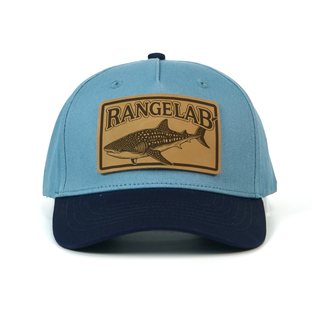 Rangelab Adventure Series Genuine Leather Patch Hat – Premium Cotton Adjustable Snapback Cap