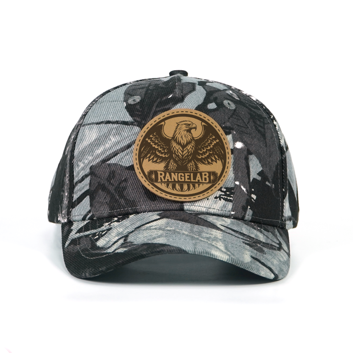 Rangelab Untamed Wildlife Camo Snapbacks | Leather Patch Adjustable Outdoor Hats