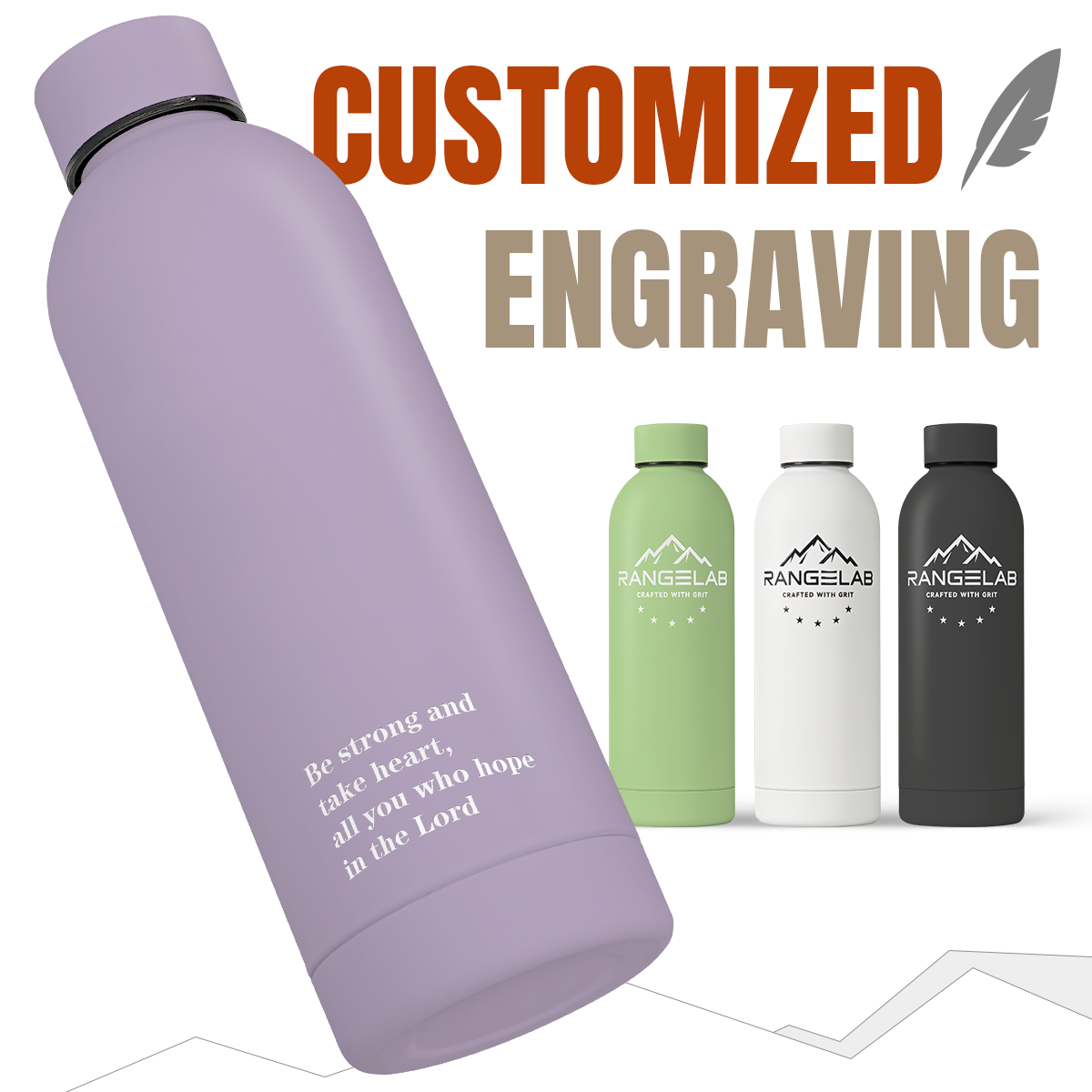 RANGELAB Insulated Water Bottle 17oz