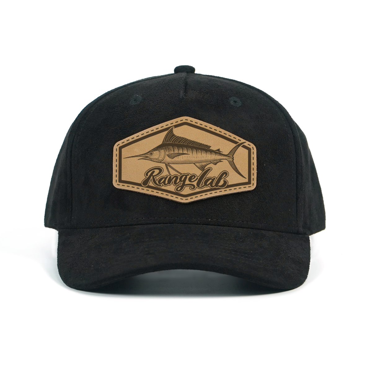 RANGELAB Suede Leather Patch Hat for Men & Women – Adjustable Snapback Baseball Cap, Premium Outdoor Adventure Hat (Snake, Shark, Fish, Scorpion Designs)