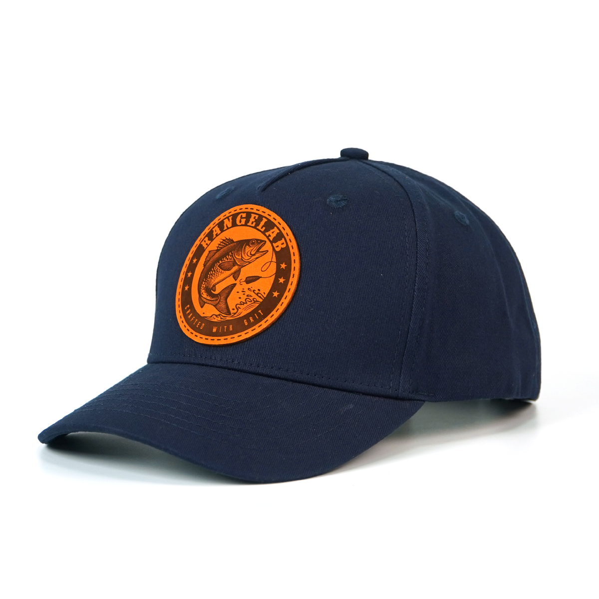 RANGELAB Leather Patch Trucker Hat – Crafted with Grit | Adjustable Snapback Cap for Men & Women | Outdoor Adventure Baseball Hat (Bear / Wolf / Gorilla / Fish / Walrus)