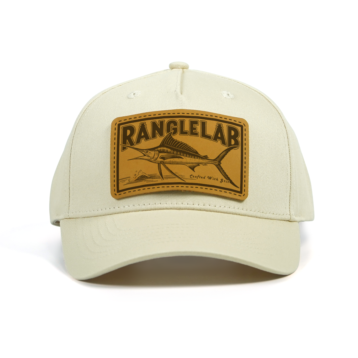 RANGELAB Premium Leather Patch Hat – Handcrafted Adventure Cap for Outdoor Lifestyle (Adjustable Snapback)