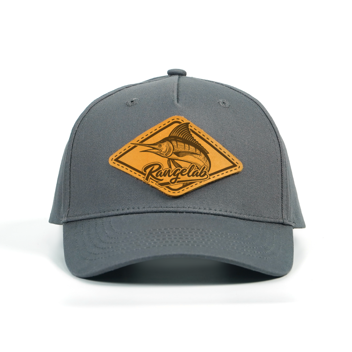 RANGELAB Leather Patch Hat – Premium Snapback Cap for Men & Women | Outdoor Adventure Style, Sea Turtle & Wildlife Collection, Adjustable Fit, Durable Cotton Twill