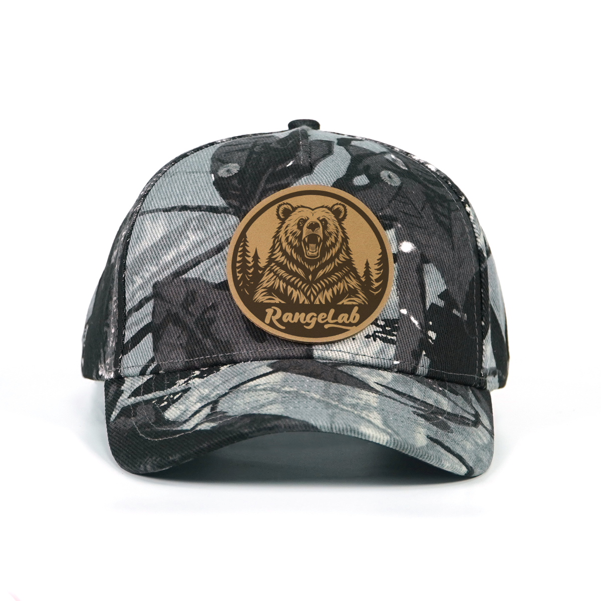 Rangelab Untamed Wildlife Camo Snapbacks | Leather Patch Adjustable Outdoor Hats