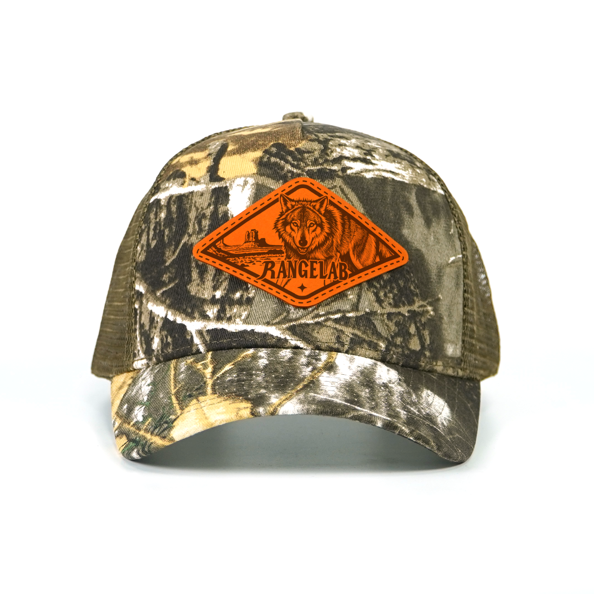 RANGELAB Camo Trucker Hat - Animal Patch, Adjustable Snapback, Breathable Mesh, One Size Fits Most