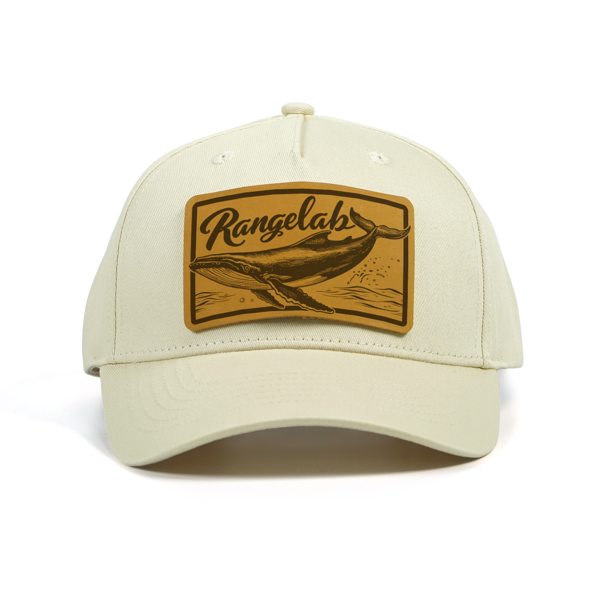 RANGELAB Premium Leather Patch Hat – Handcrafted Adventure Cap for Outdoor Lifestyle (Adjustable Snapback)