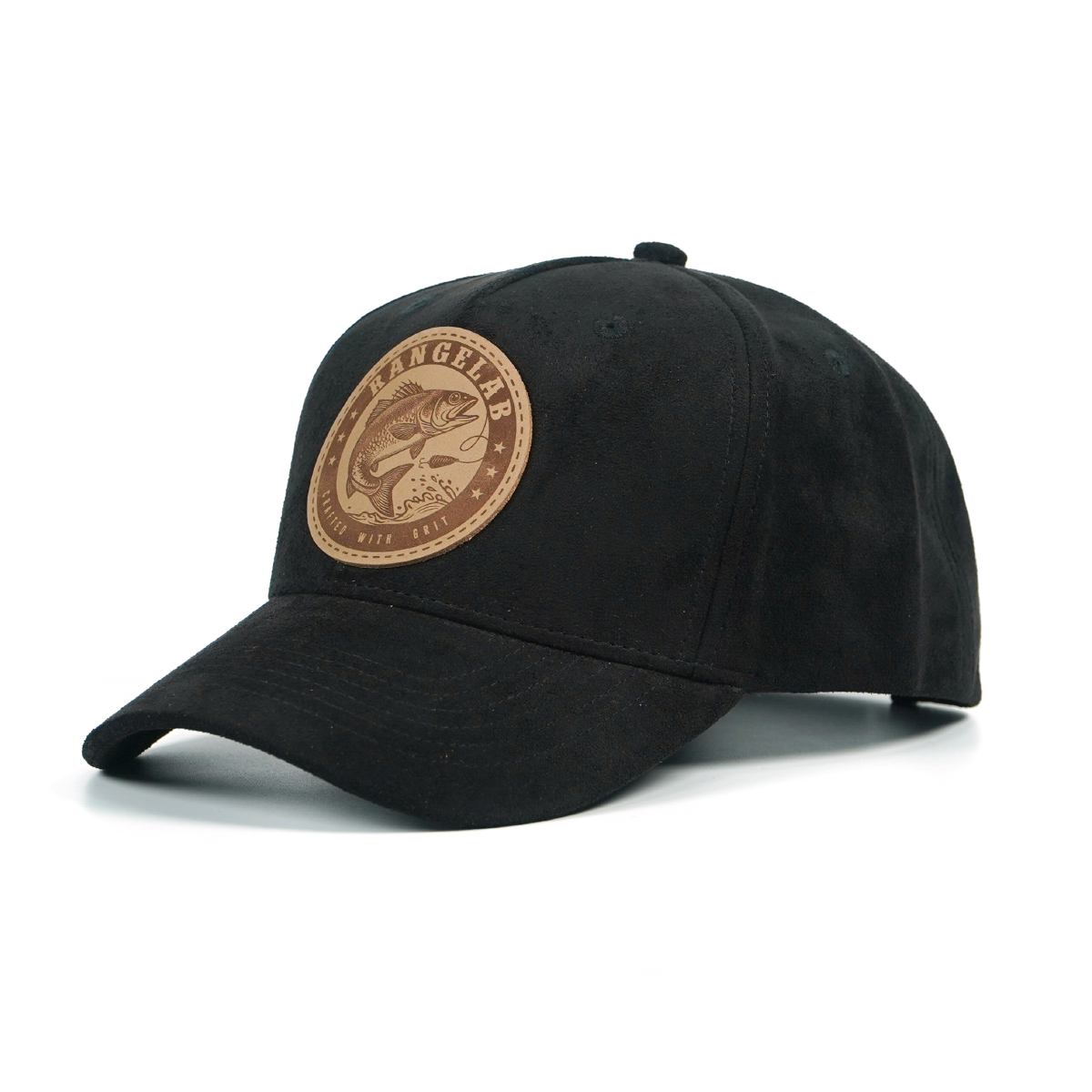 RANGELAB Suede Leather Patch Hat for Men & Women – Adjustable Snapback Baseball Cap, Premium Outdoor Adventure Hat (Snake, Shark, Fish, Scorpion Designs)