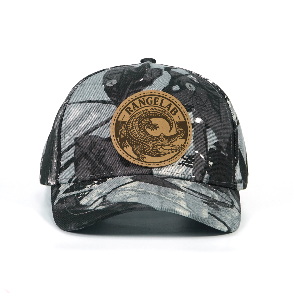 Rangelab Untamed Wildlife Camo Snapbacks | Leather Patch Adjustable Outdoor Hats