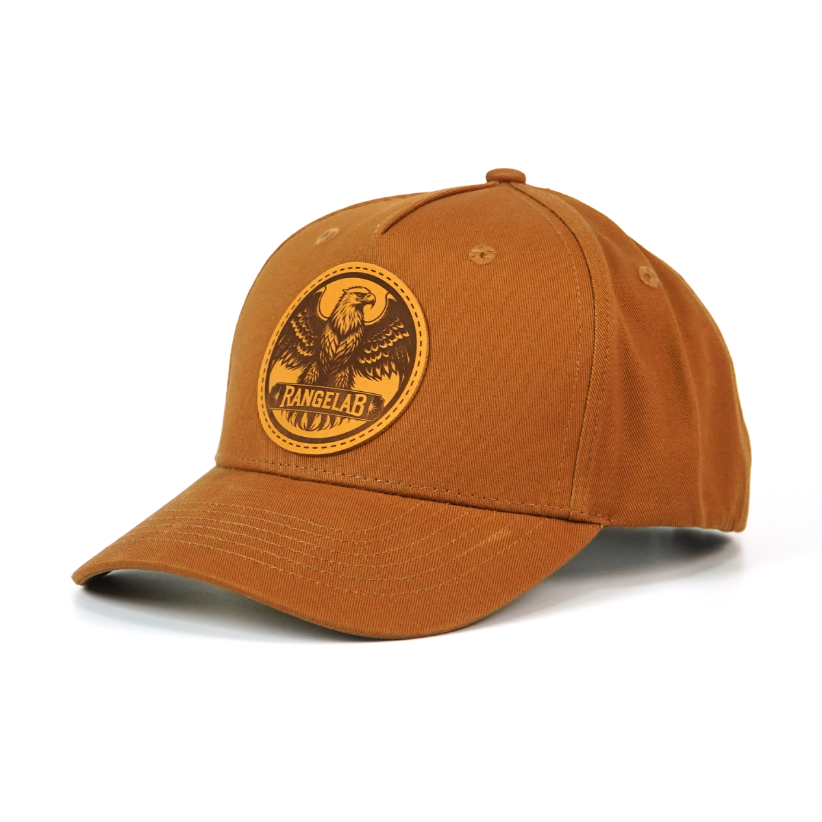 Rangelab Leather Patch Animal Series Hat – Outdoor Adventure Snapback Cap for Men & Women, Adjustable Fit, Durable Canvas Baseball Hat