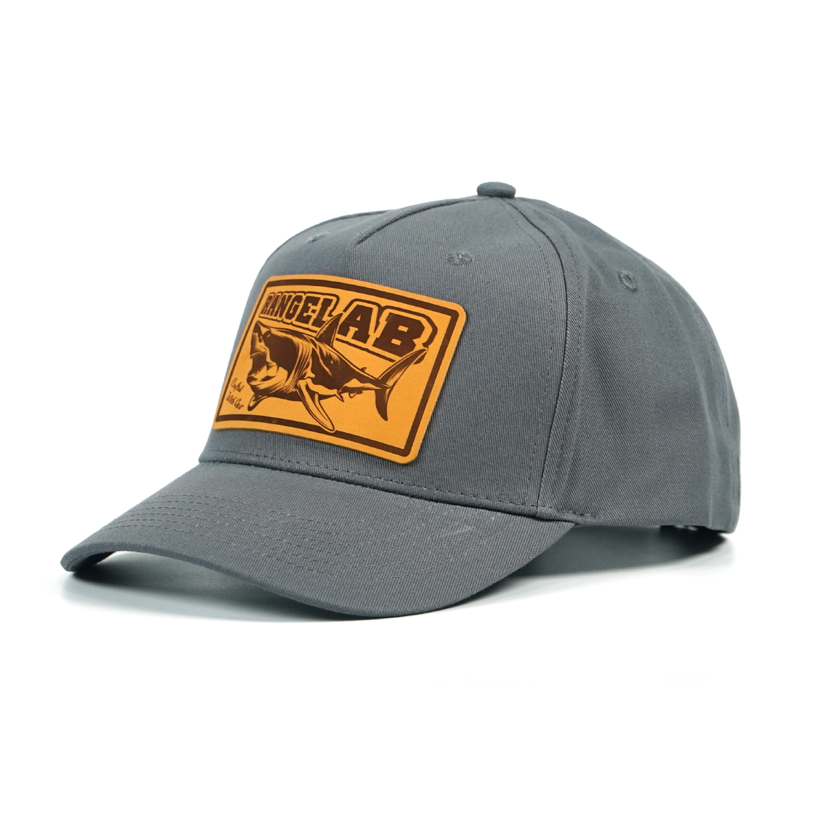 RANGELAB Leather Patch Hat – Premium Snapback Cap for Men & Women | Outdoor Adventure Style, Sea Turtle & Wildlife Collection, Adjustable Fit, Durable Cotton Twill