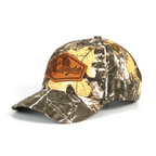 Rangelab Camo Snapback Hat – Laser-Engraved Wildlife Leather Patch, Adjustable Fit (22.5″–25″)