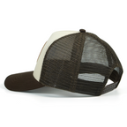Rangelab Trucker Hat – Vintage Leather Patch Mesh Cap (Octopus / Buffalo / Whale / Alligator / Gorilla Designs)