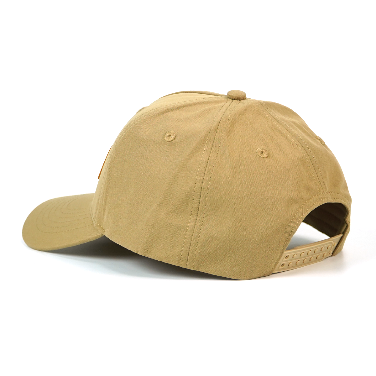 RANGELAB Leather Patch Trucker Hat for Men & Women – Outdoor Adventure Cap, Adjustable Snapback Fit, Durable Khaki Cotton, Crafted with Grit