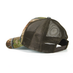 RANGELAB Camo Trucker Hat with Leather Animal Patch – Adjustable Mesh Back for Outdoor & Hunting
