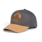 Rangelab Wildlife Leather Patch Snapback Hat - Adjustable Adventure Cap (Bear/Wolf/Shark/Walrus/Sea Turtle)