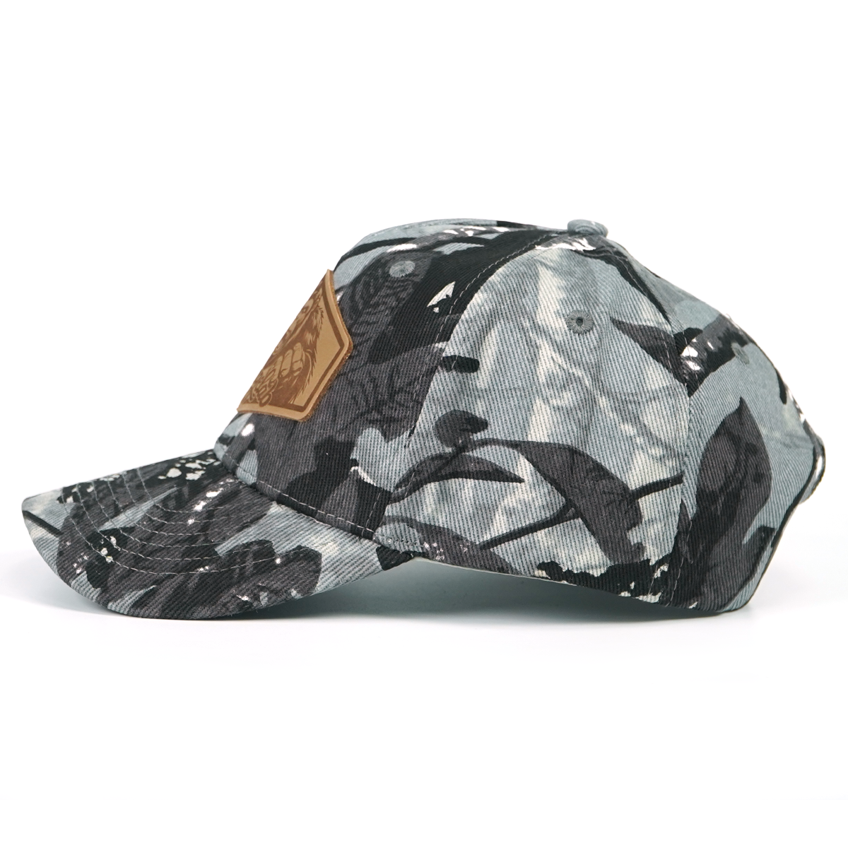 Rangelab Untamed Wildlife Camo Snapbacks | Leather Patch Adjustable Outdoor Hats