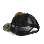 RANGELAB Camo Trucker Hat - Leather Wildlife Patch, Adjustable Mesh Back for Outdoor, Work & Daily Wear