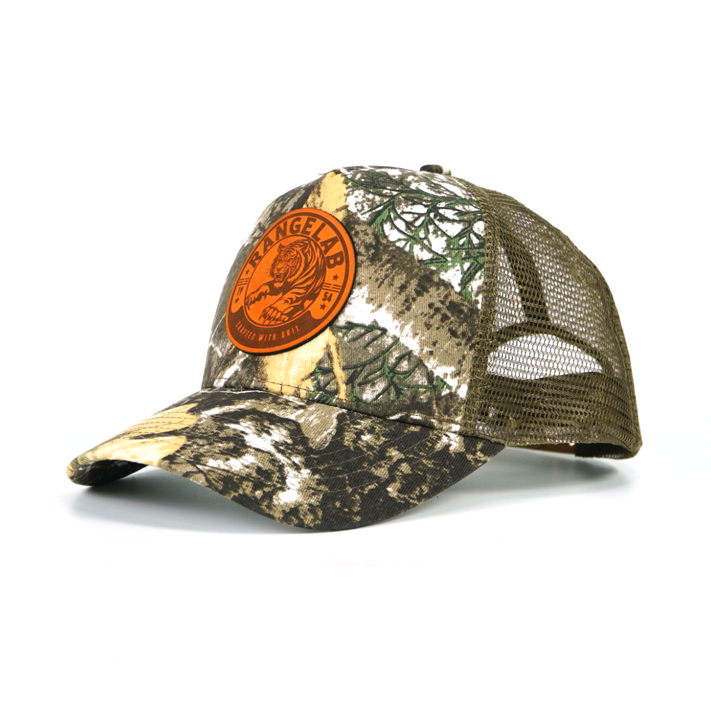 RANGELAB Camo Trucker Hat - Animal Patch, Adjustable Snapback, Breathable Mesh, One Size Fits Most