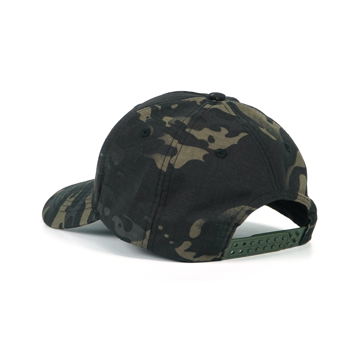 RANGELAB Tactical Camo Snapback Cap - Adjustable Fit with Leather Wildlife Patch