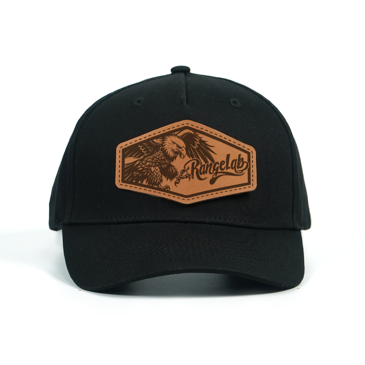 RANGELAB Premium Leather Patch Hat – Adjustable Snapback Trucker Cap (Wildlife Collection)