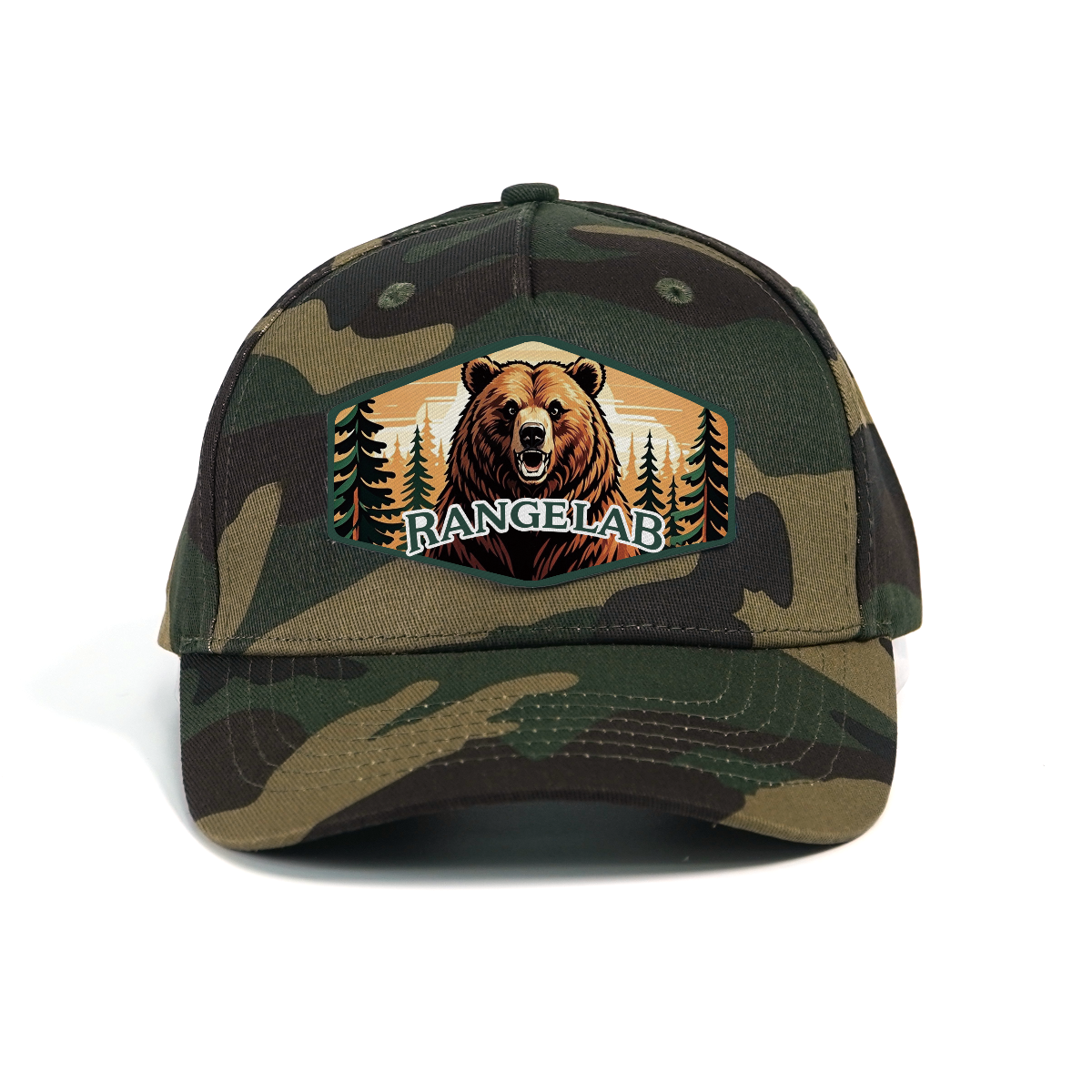 RANGELAB Camo Animal Patch Hat – Adventure-Ready Camouflage Baseball Cap for Men & Women