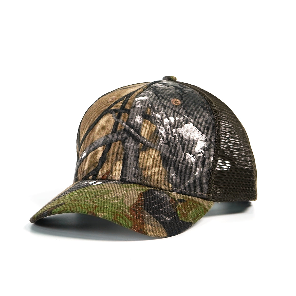 Rangelab Camo Mesh Trucker Hat – Adjustable Outdoor Hunting Cap, Breathable Snapback for Men