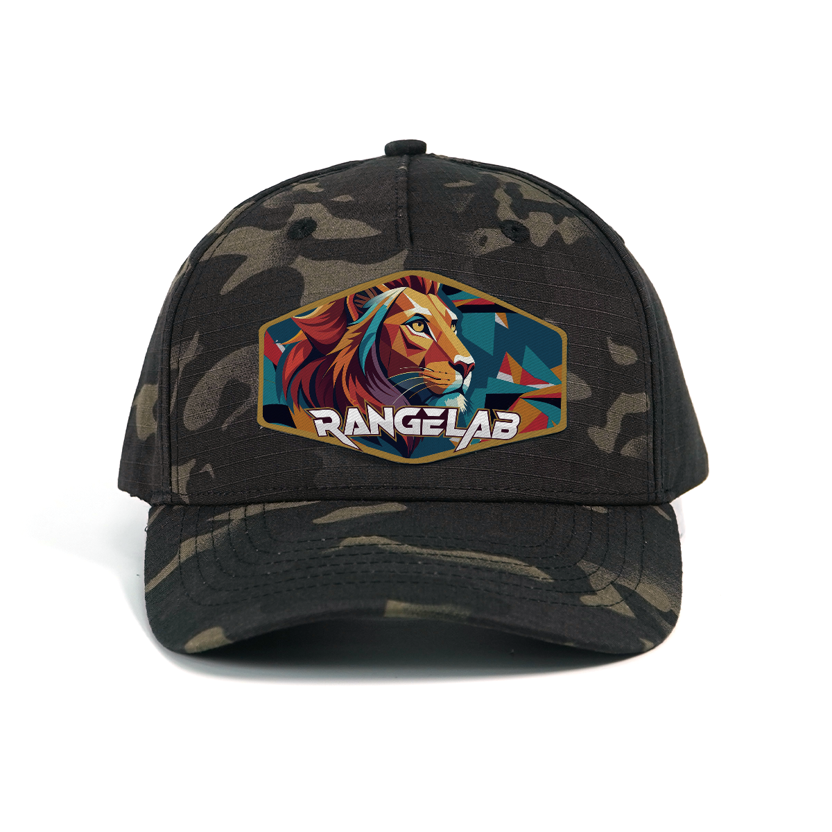 RANGELAB Camo Animal Patch Hat – Adjustable Snapback Cap for Men & Women | Outdoor Adventure Style (Crocodile / Lion / Cobra)