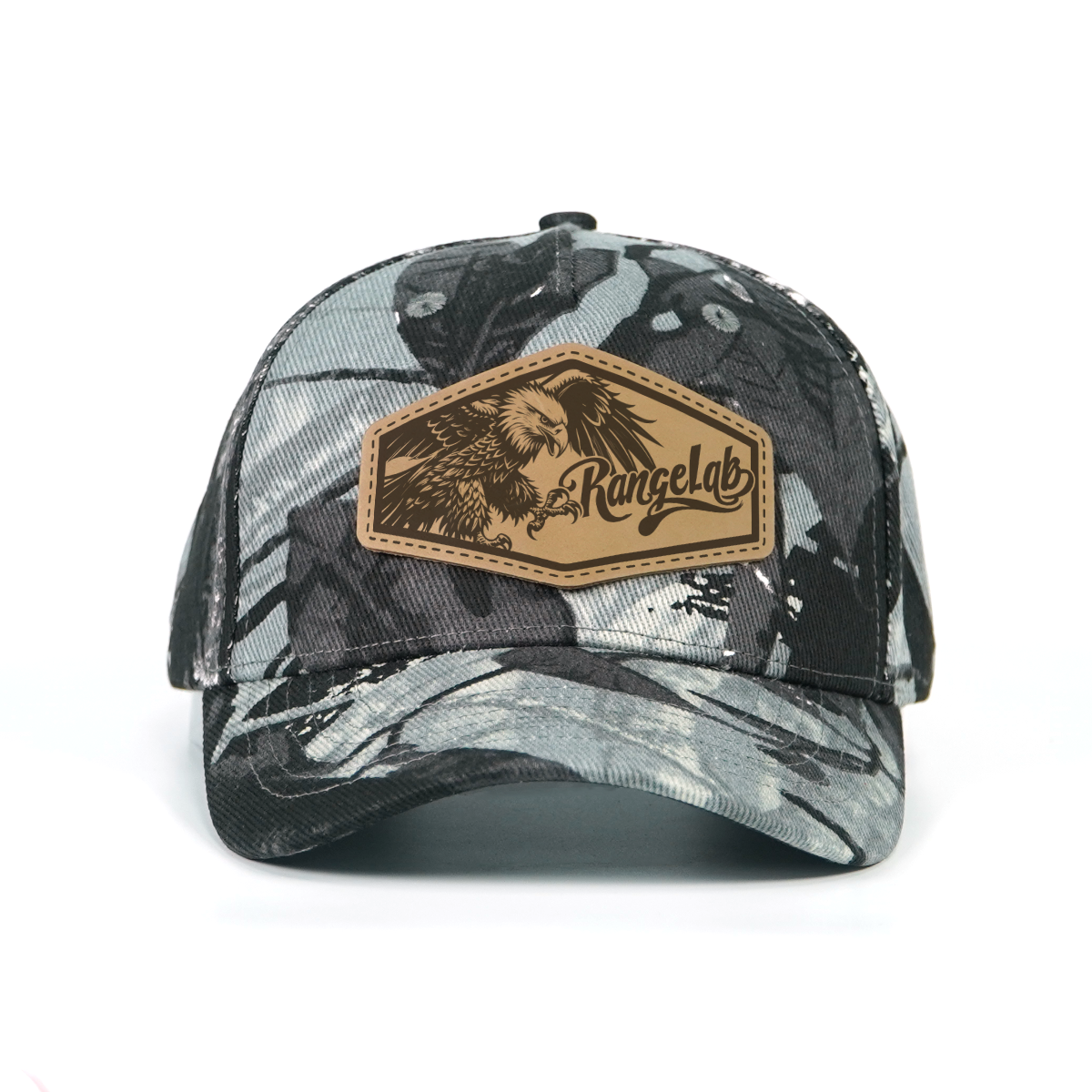 Rangelab Untamed Wildlife Camo Snapbacks | Leather Patch Adjustable Outdoor Hats