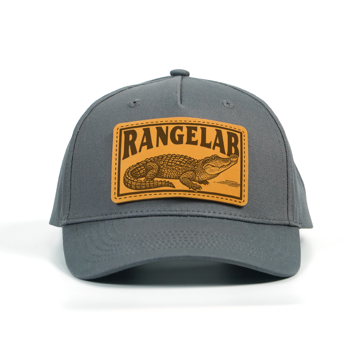 RANGELAB Leather Patch Hat – Premium Snapback Cap for Men & Women | Outdoor Adventure Style, Sea Turtle & Wildlife Collection, Adjustable Fit, Durable Cotton Twill
