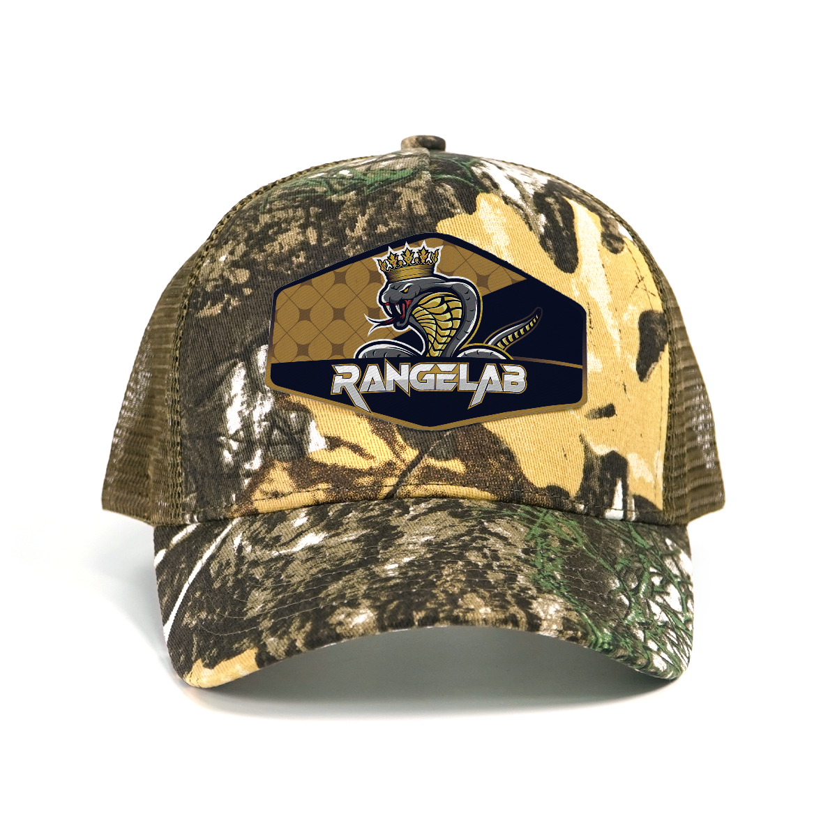 RANGELAB Camo Trucker Hat for Men & Women – Adjustable Mesh Back Hunting Cap, Outdoor Snapback Hat, Breathable Camouflage Baseball Cap
