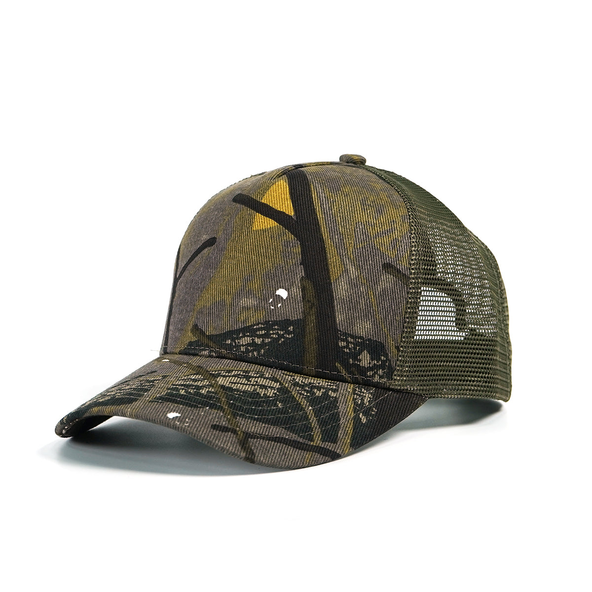 RANGELAB Tactical Camo Trucker Hat – Unisex Breathable Mesh Hunting Cap, Adjustable Fit 22–25”