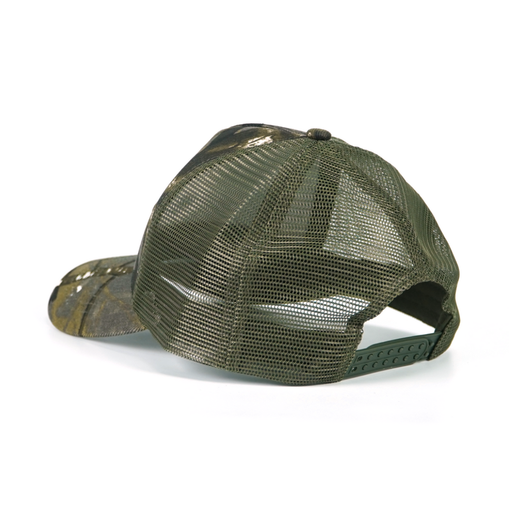 RANGELAB Camo Outdoor Hat - Wildlife Leather Patches Adjustable Snapback for Hiking & Tailgating