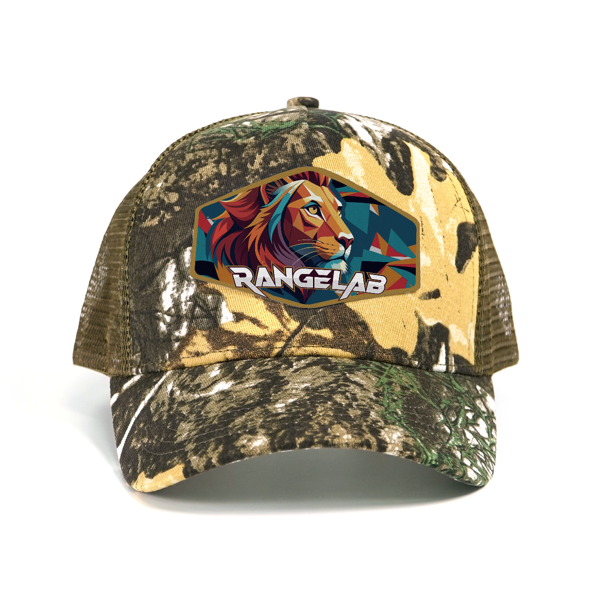 RANGELAB Camo Trucker Hat for Men & Women – Adjustable Mesh Back Hunting Cap, Outdoor Snapback Hat, Breathable Camouflage Baseball Cap