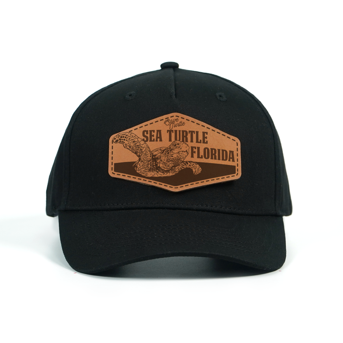RANGELAB Premium Leather Patch Hat – Adjustable Snapback Trucker Cap (Wildlife Collection)