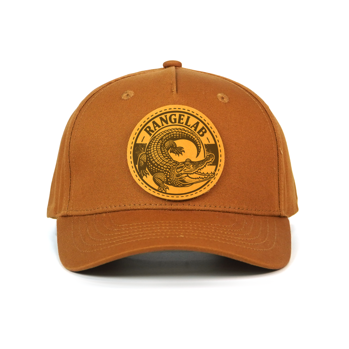 Rangelab Leather Patch Animal Series Hat – Outdoor Adventure Snapback Cap for Men & Women, Adjustable Fit, Durable Canvas Baseball Hat