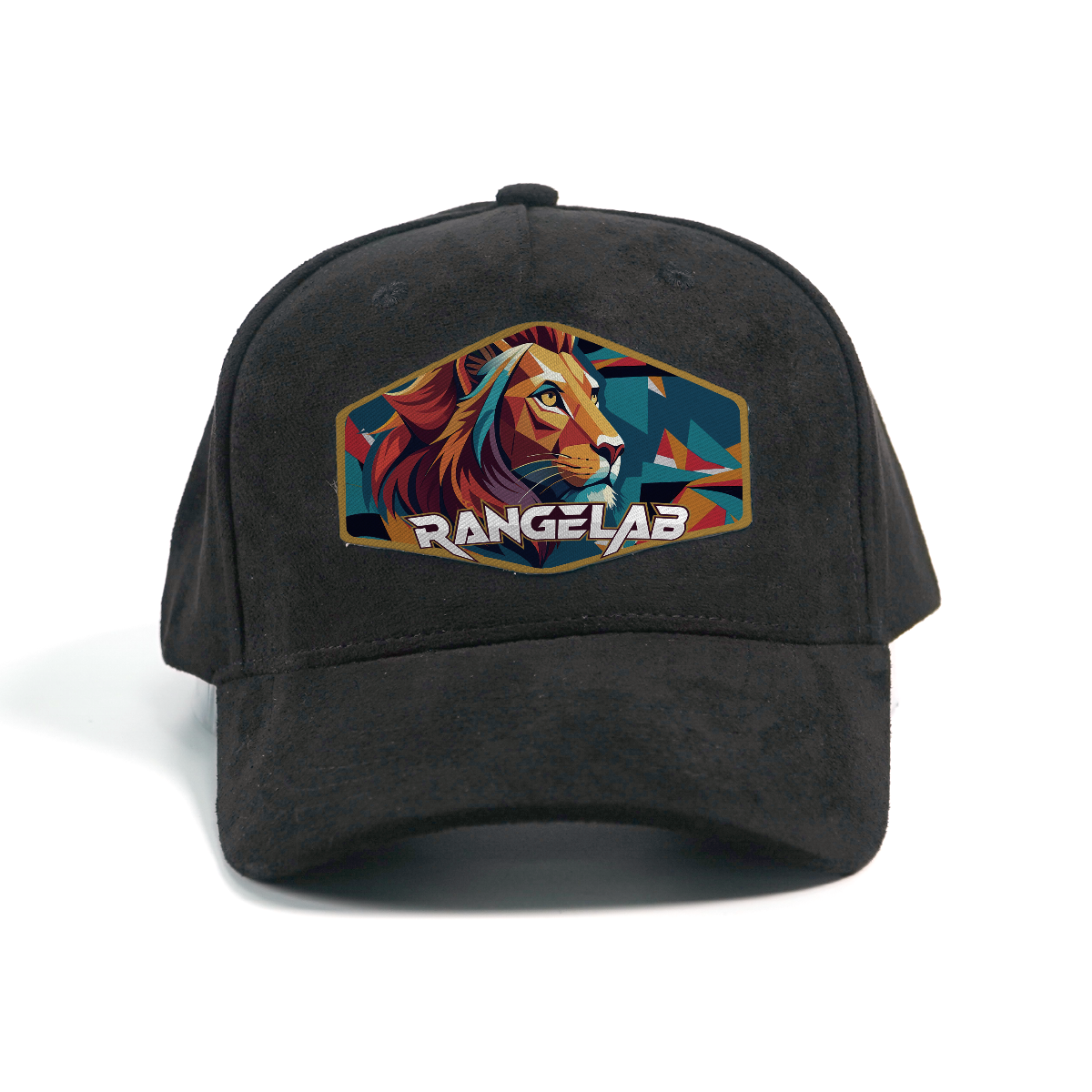 RANGELAB Trucker Cap – Crafted with Grit | Wildlife Leather Patch Adventure Hat (Lion & Bear Design)