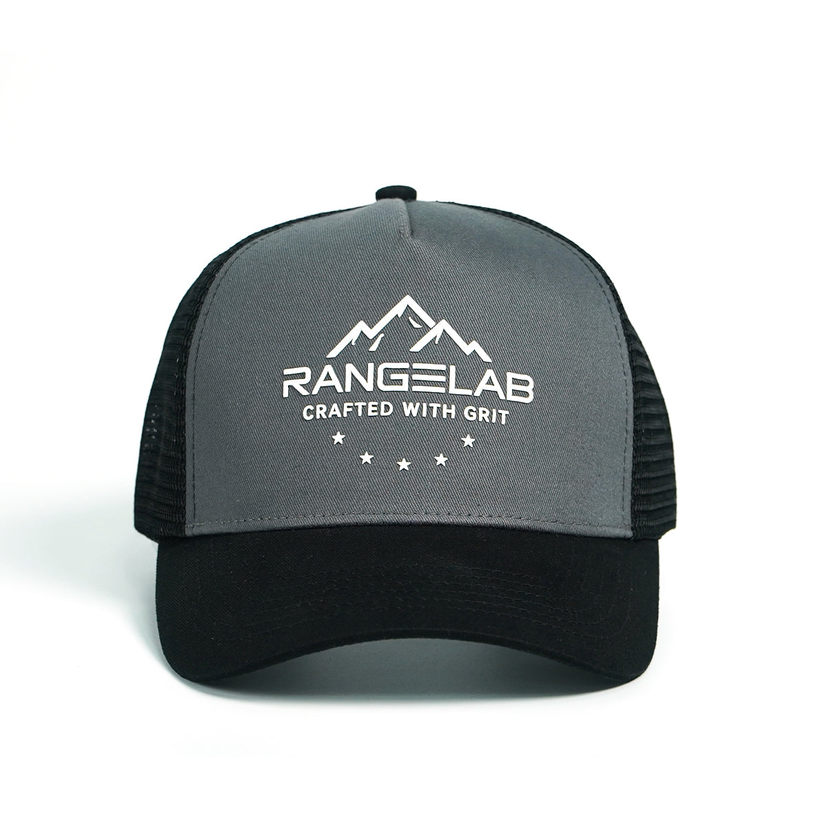 RANGELAB “Crafted with Grit” Trucker Hat – Breathable Mesh Back, Adjustable Fit Outdoor Cap for Men & Women