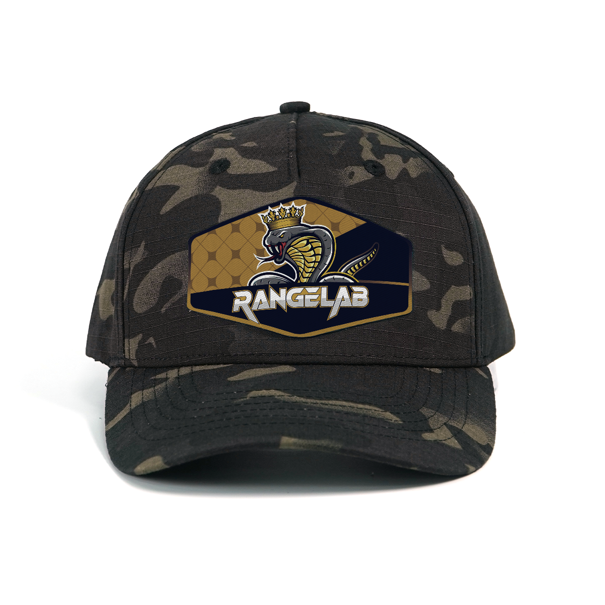 RANGELAB Camo Animal Patch Hat – Adjustable Snapback Cap for Men & Women | Outdoor Adventure Style (Crocodile / Lion / Cobra)