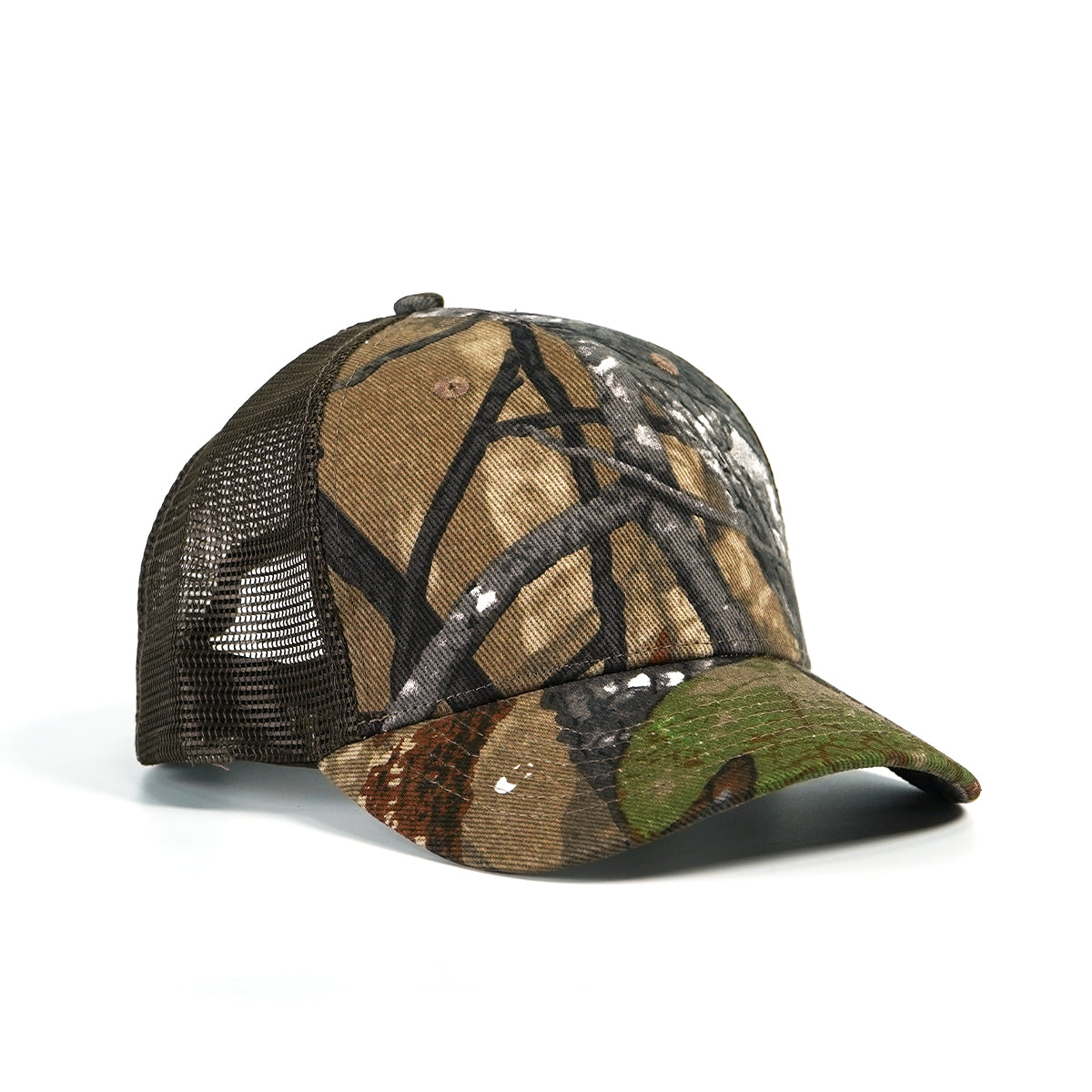Rangelab Camo Mesh Trucker Hat – Adjustable Outdoor Hunting Cap, Breathable Snapback for Men