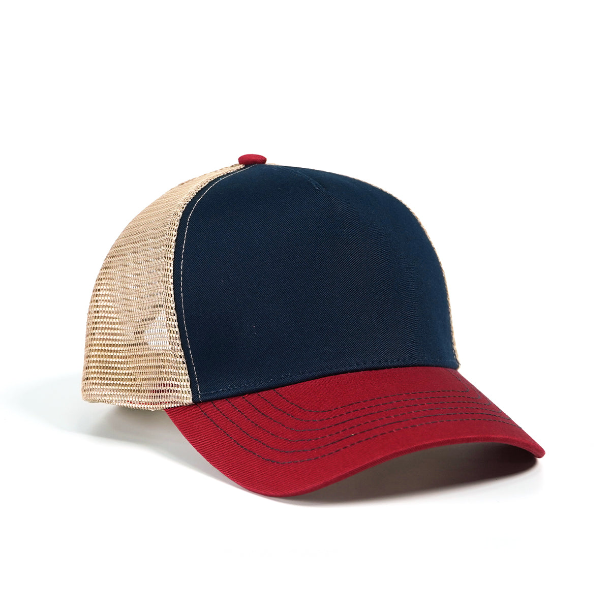 Rangelab Vintage Mesh Trucker Hat – Red/Navy｜Breathable Outdoor Cap