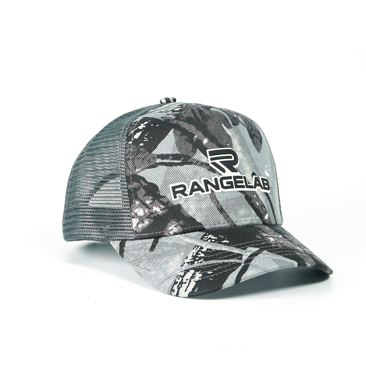 RANGELAB Adventure-Ready Camo Trucker Hat – Breathable Mesh Outdoor Snapback Cap for Hiking, Camping & Everyday Style
